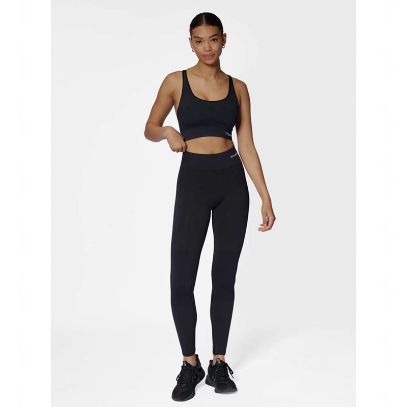 Vestes Hummel Clea Seamless Mid Waist Femme Noir | 304197-555