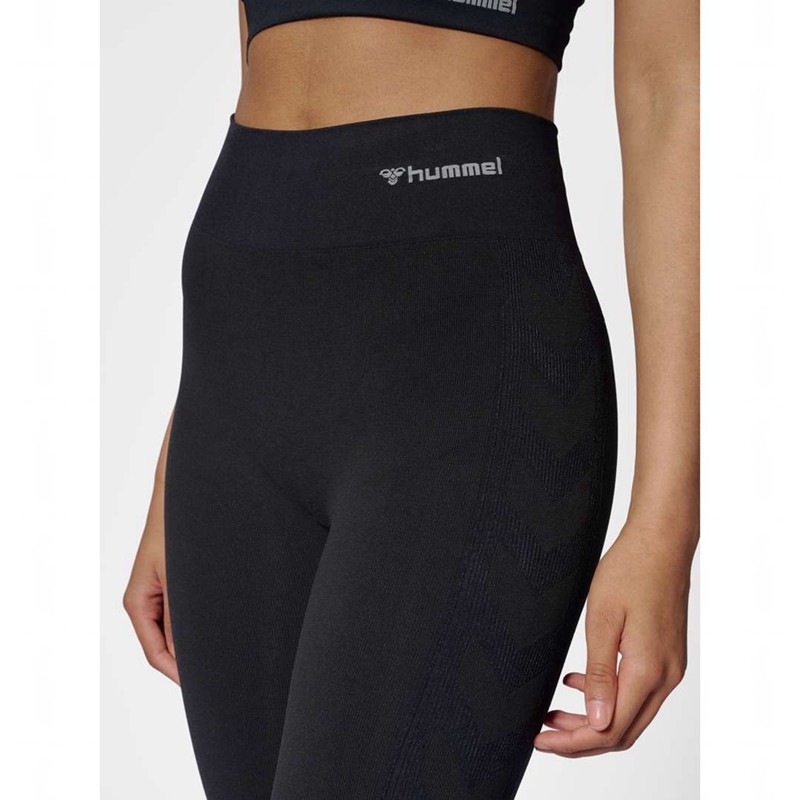 Vestes Hummel Clea Seamless Mid Waist Femme Noir | 304197-555