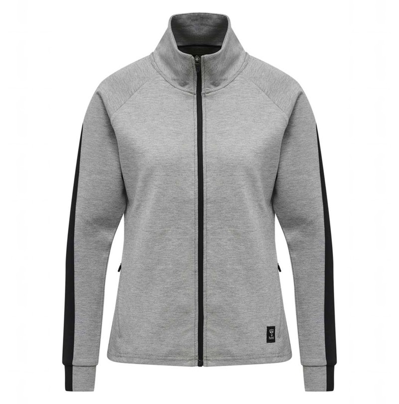 Vestes Hummel Essi Zip Femme Grise | 291608-436