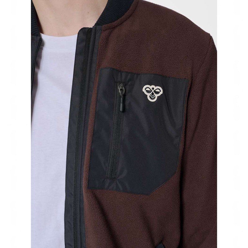 Vestes Hummel Fleece Zip Bee Homme Chocolat | 543715-117