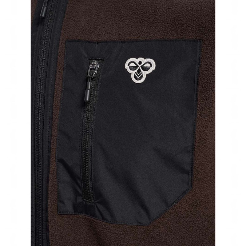 Vestes Hummel Fleece Zip Bee Homme Chocolat | 543715-117