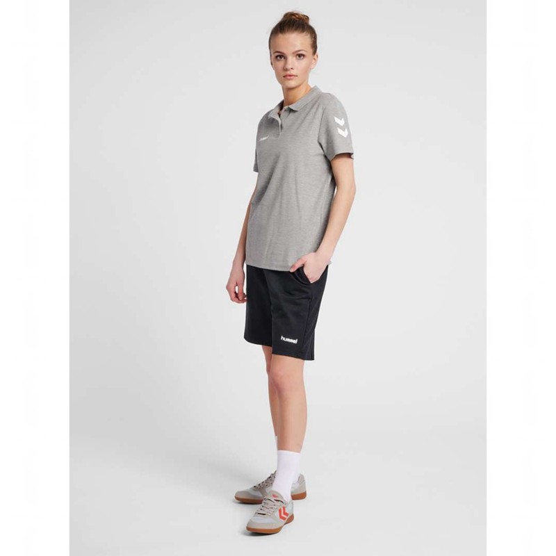 Vestes Hummel Go Cotton Polo Femme Grise | 753337-541