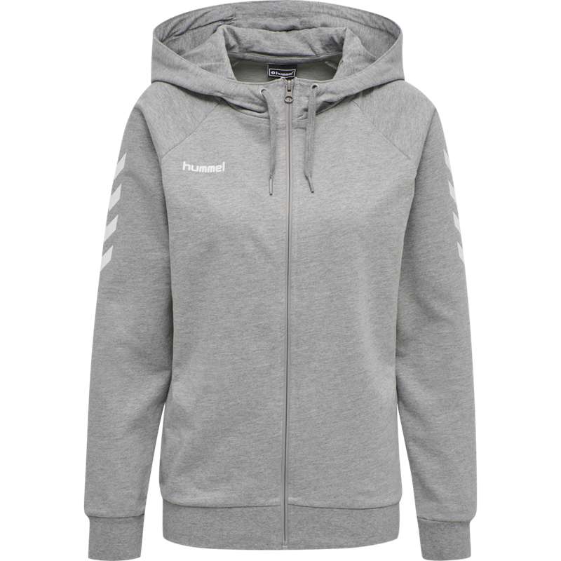 Vestes Hummel Go Cotton Zip Femme Grise | 204849-665