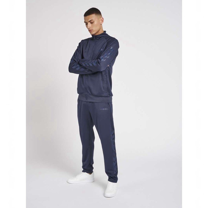 Vestes Hummel Legacy Poly Zip Homme Bleu Marine | 629025-490