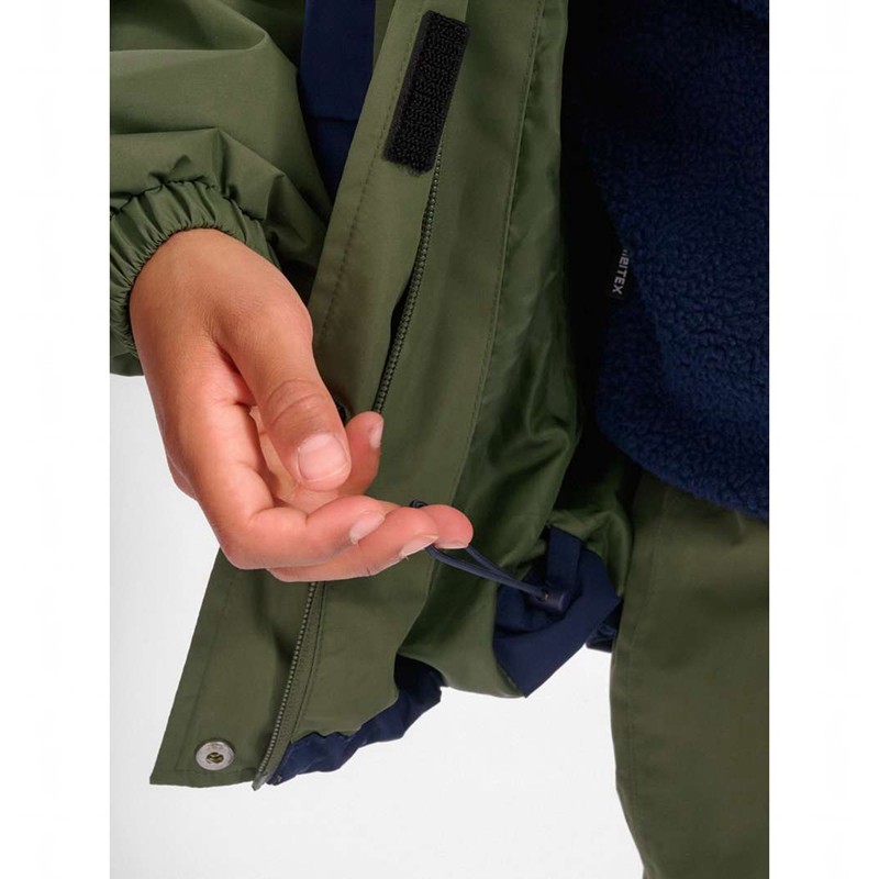 Vestes Hummel Monsun Tex Shell Enfant Vert Olive | 694850-025