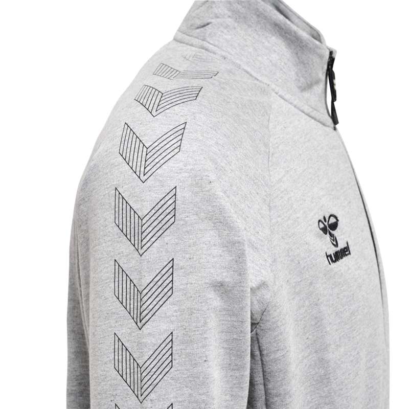 Vestes Hummel Move Grid Cotton Zip Homme Grise | 608844-158