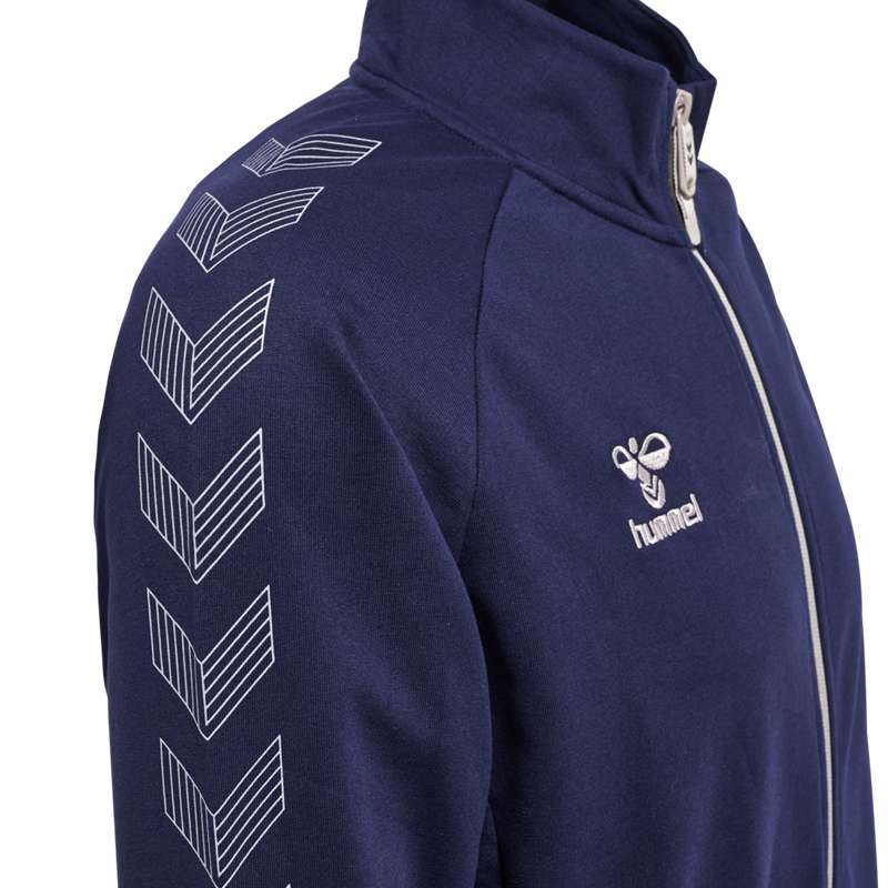 Vestes Hummel Move Grid Cotton Zip Homme Bleu Marine | 282614-433