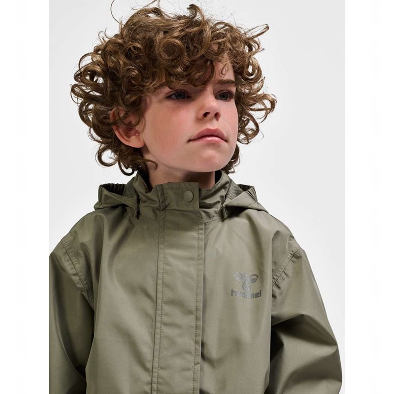Vestes Hummel Nessie Rainsuit Enfant Grise | 651067-617