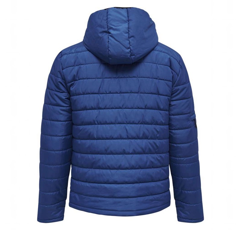 Vestes Hummel North Quilted Hood Homme Bleu | 093608-339