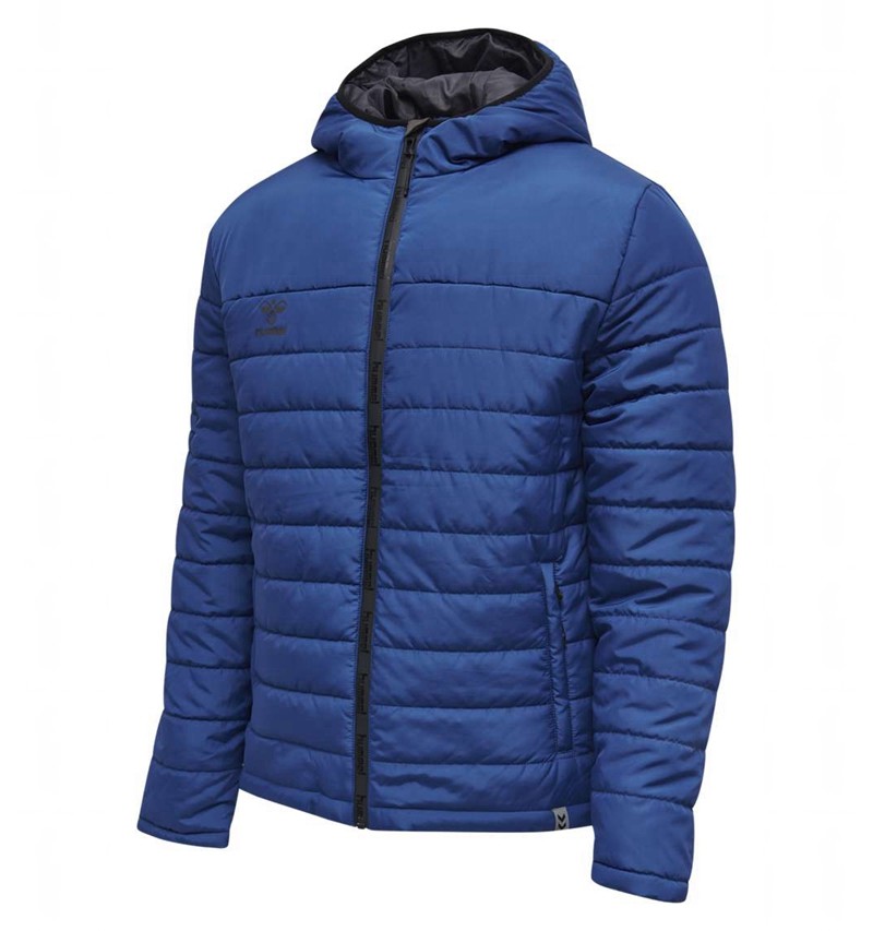 Vestes Hummel North Quilted Hood Homme Bleu | 093608-339