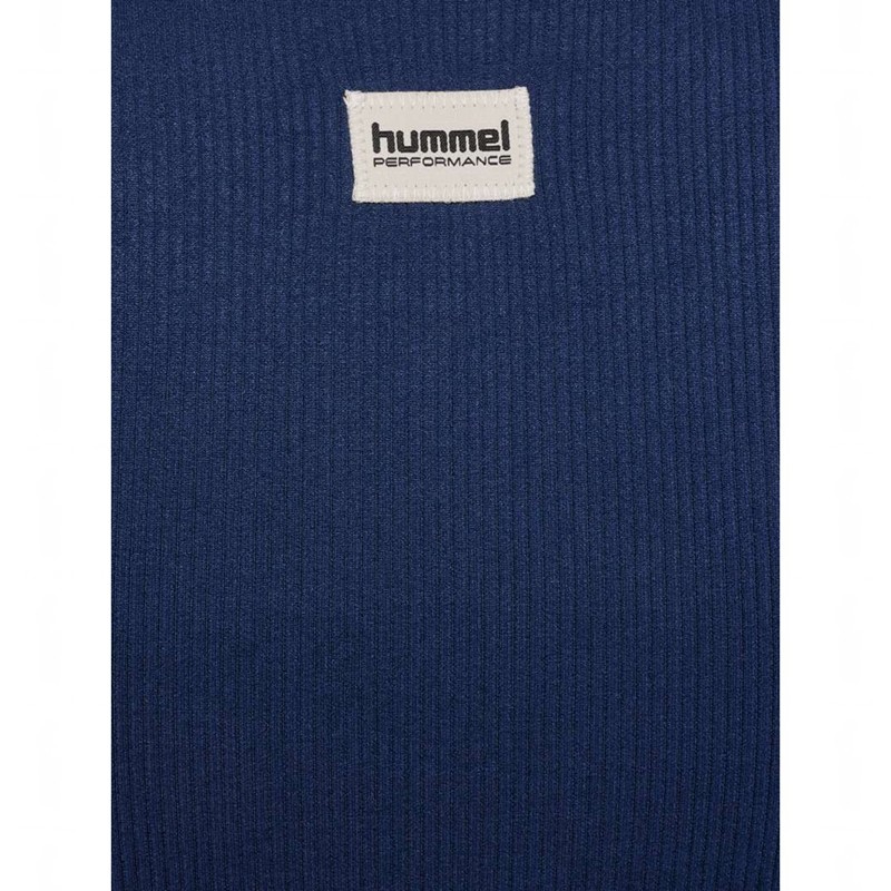 Vestes Hummel Pulse Seamless Rib W S/S Femme Bleu Marine | 571006-454