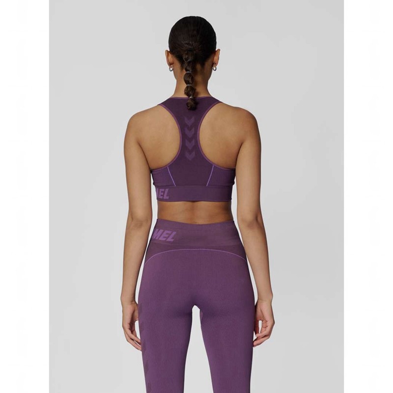 Vestes Hummel Te Christel Seamless Top Femme Violette | 431595-816