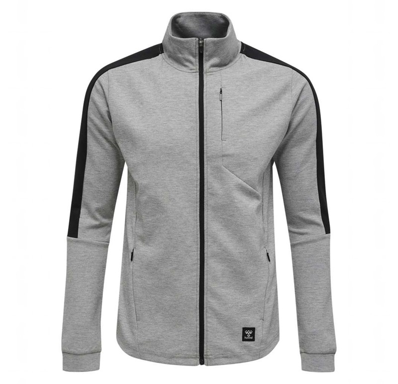 Vestes Hummel Tropper Zip Homme Grise | 828573-608