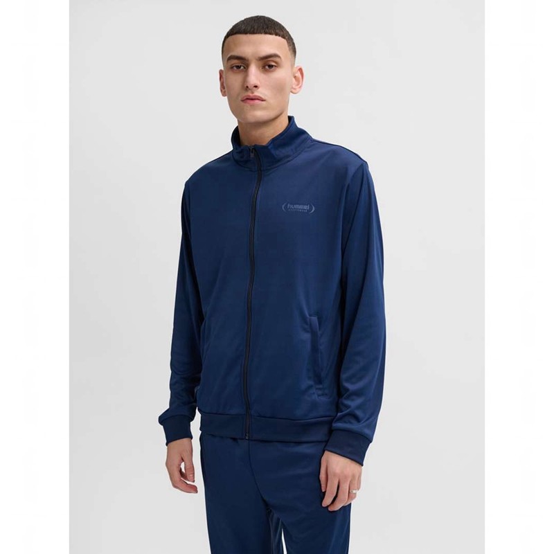 Vêtements De Sport Hummel Felix Poly Tracksuit Homme Bleu Marine | 613032-681