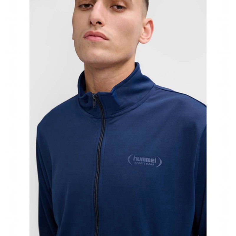 Vêtements De Sport Hummel Felix Poly Tracksuit Homme Bleu Marine | 613032-681