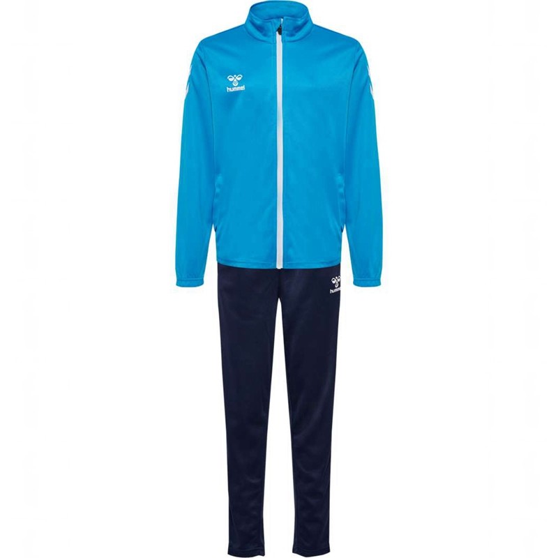 Vêtements De Sport Hummel Logo Suit Enfant Bleu | 345762-281