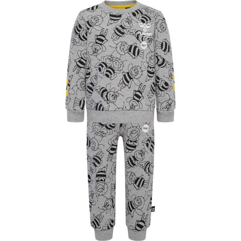 Vêtements De Sport Hummel Maya Aop Crewsuit Enfant Grise | 140642-948