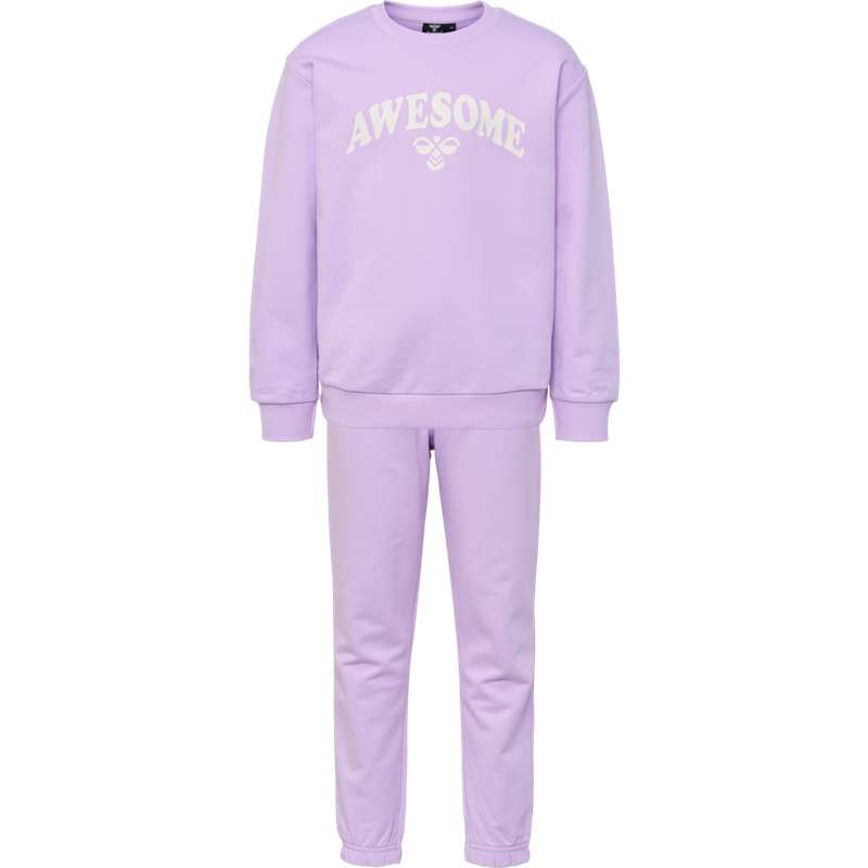 Vêtements De Sport Hummel Rushy Crewsuit Enfant Lavande | 116156-066