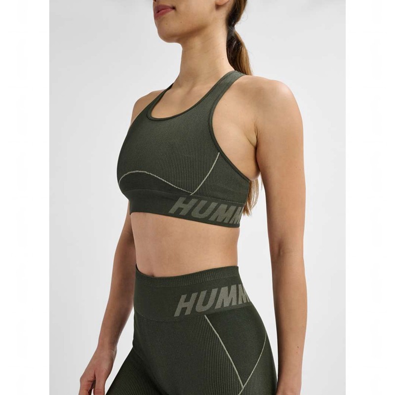 Vêtements De Sport Hummel Te Christel Seamless Top Femme Vert | 717483-320